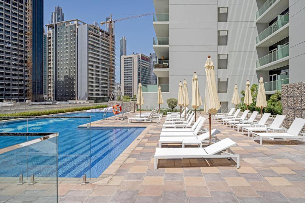 Alluring 1 Bd Apartment In Business Bay With Burj Khalifa View Dubai Ngoại thất bức ảnh